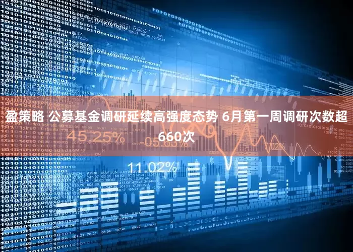 盈策略 公募基金调研延续高强度态势 6月第一周调研次数超660次